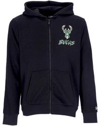 KTZ - Sweat A Capuche Zippe Nba Script Pour Hommes Milbuc Noir - Lyst