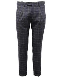 Michael Coal - Wollen Blend Broek Capri Stijl - Lyst