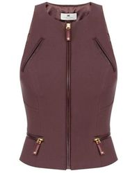 Elisabetta Franchi - Sleeveless Tops - Lyst
