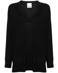 Allude - V-Neck Knitwear - Lyst