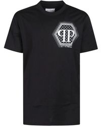 Philipp Plein - Hexagon Grafik T-Shirt - Lyst