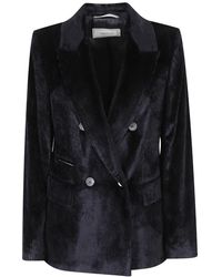 Peserico - Jassen ,Blauw ,Blazer - Lyst