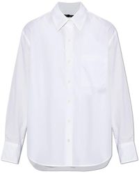 Rag & Bone - Overhemden ,Wit ,Katoen Connie Borstzak Shirt - Lyst