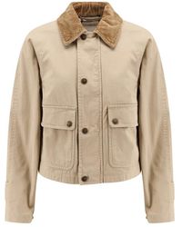 Burberry - Cordjacke Mit Knöpfen - Lyst