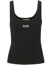 Gestuz - Tops ,Zwart ,Katoen Zwart Logo Tanktop - Lyst