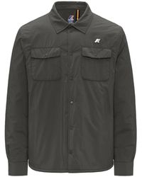 K-Way - Jassen ,Grijs ,Eenvoudige Warme Jas - Lyst