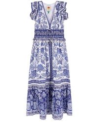 FARM Rio - Shell Garden Maxi Jurk - Lyst