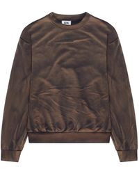 Gcds - Hoodies & Sweatvesten ,Grijs ,Katoen Solarized Crewneck Sweatshirt - Lyst