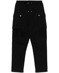 Balmain - Broeken ,Zwart ,Zwarte Broek Met Trekkoord En Zakken - Lyst