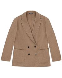 Circolo 1901 - Jassen ,Bruin ,Wol Giacca Doppiopetto - Lyst