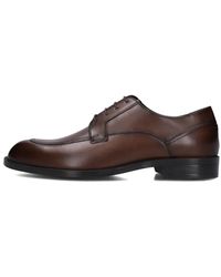 HUGO - Stilvolle Braune Lederschuhe Für Herren - Lyst