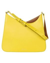 PS by Paul Smith - Gelbe leder-schultertasche - Lyst