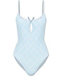 LoveShackFancy - Badmode ,Blauw ,Polyester Laguna One-Piece Badpak - Lyst