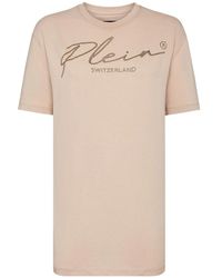 Philipp Plein - T-Shirt Ronde Hals Ss Crystal Signature - Lyst