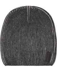Moorer - Accessoires ,Grijs ,Kasjmier Asher Gebreide Beanie - Lyst