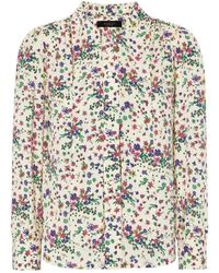 Gucci - Overhemden ,Veelkleurig ,Zijden Blouse Met Strik - Lyst