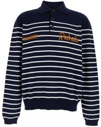 DSquared² - Gestreept Poloshirt Met Lange Mouwen - Lyst
