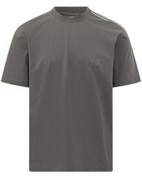 Y-3 - Tops ,Groen ,Grd 3S Ss Tee - Lyst