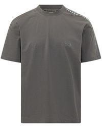 Y-3 - Tops ,Groen ,Grd 3S Ss Tee - Lyst