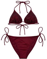 MC2 Saint Barth - Badmode ,Rood ,Annabelle Triangel Bikini Top - Lyst