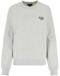 A.P.C. - Hoodies & Sweatvesten ,Grijs ,Sweat Standard Rue Madame Gots - Lyst