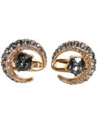 Dolce & Gabbana - Brass Crystal Luna Cufflink - Lyst