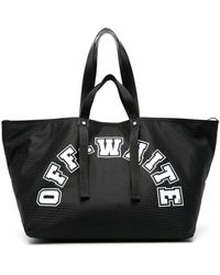 Off-White c/o Virgil Abloh - Mesh baseball logo handtasche,tote bags,schwarz weiß mesh baseball hut - Lyst