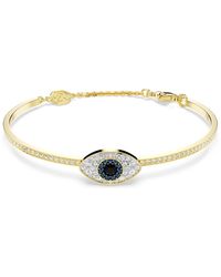 Swarovski - Accessoires ,Geel ,Gouden Symbool Armband Met Kristal - Lyst