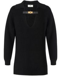 Elisabetta Franchi - V-Neck Knitwear - Lyst