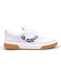 Fred Perry - Authentische b300 -leder -sneaker b300 weiß weiß - Lyst