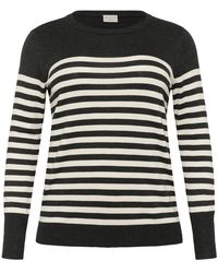 Kaffe - Strickpullover Mit Rundhalsausschnitt - Lyst