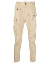 DSquared² - Cotton Blend Cargo Trousers - Lyst