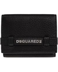 DSquared² - Leder Portemonnaie Mit Logo - Lyst