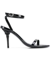 Vetements - Schwarze lackleder eiffelturm sandalen - Lyst