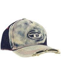 DIESEL - Accessoires ,Blauw ,Katoen C-Seymon Cap - Lyst
