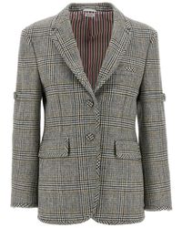 Thom Browne - Prince Of Wales Single-Breasted Blazer - Lyst