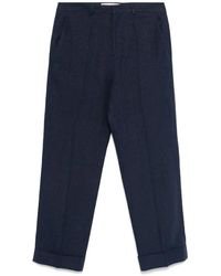 Valentino - Blaue Hose Mit Verdecktem Verschluss - Lyst