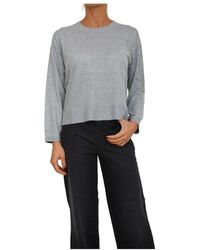 Nenette - Maglia Girocollo Ricamo Strass Piazzato - Lyst