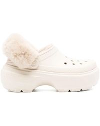 Crocs™ - Weiße gefütterte clog sandalen - Lyst