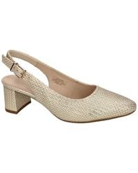 Gabor - Flecht Metallic Slingback Pump - Lyst