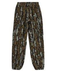 PATTA - Woodie Fleece Broek Met Boomschorsprint - Lyst