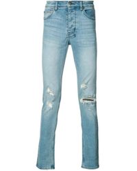 Ksubi - Klassische Blaue Hose Mit Knopfverschluss - Lyst