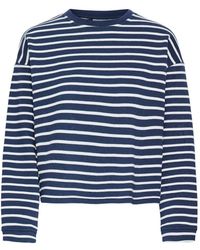 Ichi - Truien & Vesten ,Blauw ,Wol Ihdasila Ss Knit - Lyst
