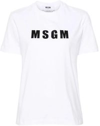 MSGM - Collezione di t-shirt e polo alla moda - Lyst