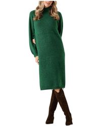Y.A.S - Yasbalis Ls Funnel Strickkleid - Lyst