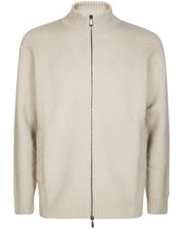Drumohr - Cardigan Zip Garzato - Lyst