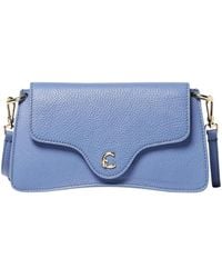 Coccinelle - Schultertasche Aus Strukturiertem Leder Mit Klappenverschluss - Lyst