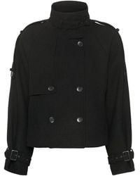Gestuz - Jassen ,Zwart ,Wol Avic Gz Jacket - Lyst