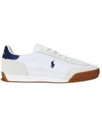 Polo Ralph Lauren - Baskets Hester En Daim Et Toile - Lyst
