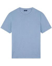 Paul & Shark - Licht Jersey Katoenen T-Shirt Met Unieke Verf Finish - Lyst